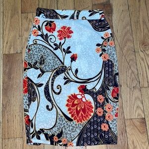Floral pencil skirt